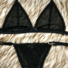 Conjunto de Microtul Negro Liso