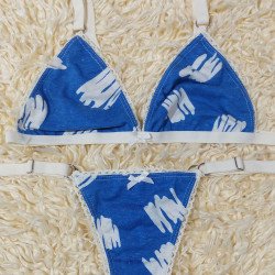 Conjunto de Algodón Fénix Azul