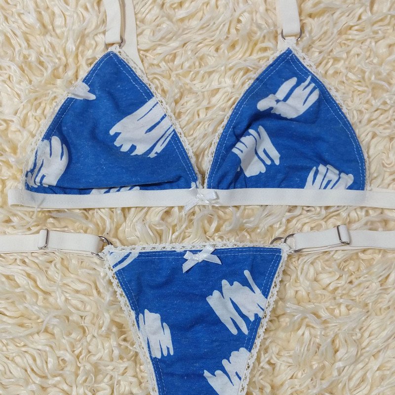 Conjunto de Algodón Fénix Azul Conjunto de Algodón Fénix Azul