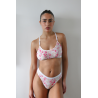 Conjunto de Seda Fría top y less básicos Cerezas