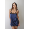 Camisón de razo azul