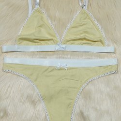 Conjunto de Algodón Amarillo Patito