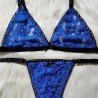 Conjunto de Encaje Azul Francia