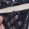 Conjunto de Encaje Flor Negra