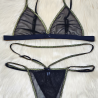 Conjunto de Microtul Negro Golden