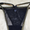 Conjunto de Microtul Negro Golden